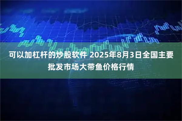 可以加杠杆的炒股软件 2025年8月3日全国主要批发市场大带鱼价格行情